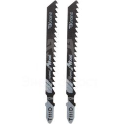 Пилка для электролобзика по дереву T111D 100мм 6 зубьев на дюйм 6-60мм (уп.2шт) Kranz KR-92-0319