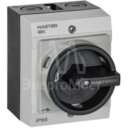 Переключатель кулачковый 10А (сх. 10) в боксе закрытая рукоятка IEK MI-CS21-010-010