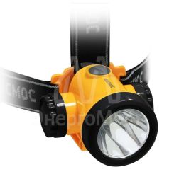 Фонарь светодиодный аккум. налобный литиевый H3W 2 режима 3Вт LED 1.5А.ч зарядка от USB КОСМОС KOCH3WLi-On