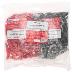 Зажим &amp;quot;крокодил&amp;quot; 5А 40мм в изоляторе (уп.200шт) Rexant 16-0001