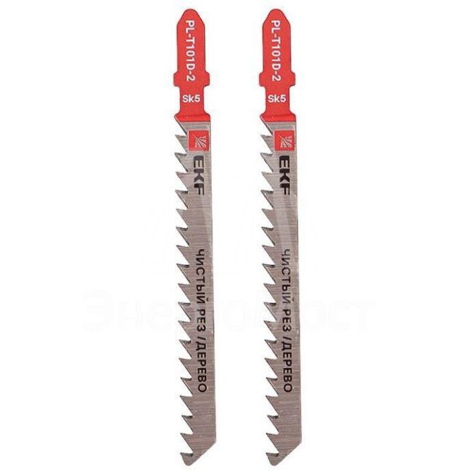 Пилка для электролобзика T101D (чистовой рез по дереву)(SK5) (уп.2шт) Expert EKF pl-t101d-2