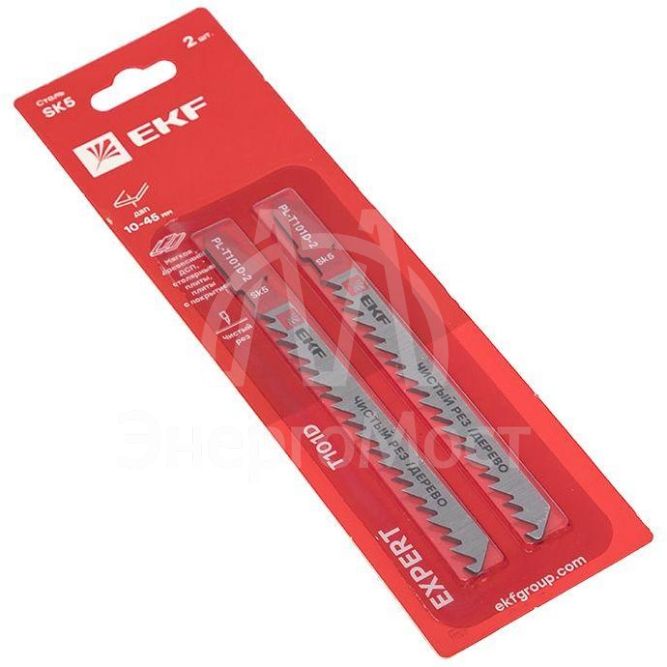 Пилка для электролобзика T101D (чистовой рез по дереву)(SK5) (уп.2шт) Expert EKF pl-t101d-2