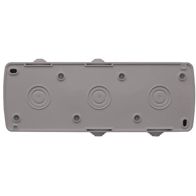 Розетка 3-м ОП Клио 16А IP54 с заземл. с прозр. крышкой сер. Universal К2235-Gr