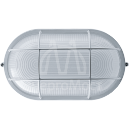 Светильник ЛОН 94 805 NBL-O2-100-E27/WH 1х100Вт E27 IP54 (аналог НПБ 1202 бел. овал с решеткой 100Вт) Navigator 94805