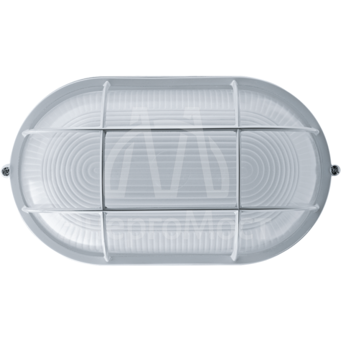 Светильник ЛОН 94 805 NBL-O2-100-E27/WH 1х100Вт E27 IP54 (аналог НПБ 1202 бел. овал с решеткой 100Вт) Navigator 94805