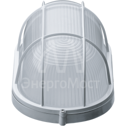 Светильник ЛОН 94 805 NBL-O2-100-E27/WH 1х100Вт E27 IP54 (аналог НПБ 1202 бел. овал с решеткой 100Вт) Navigator 94805