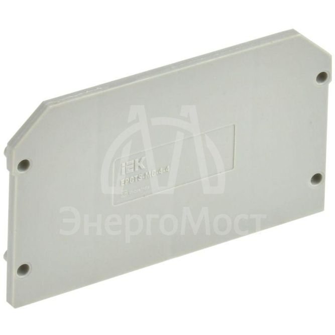 Заглушка для CTS-MC 4 вывода 4кв.мм сер. IEK YCT12-00-4-K03-004-ZGL