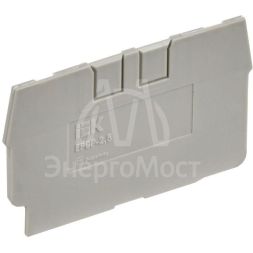 Заглушка для CP 2.5кв.мм сер. IEK YCT20-00-K03-002-ZGL
