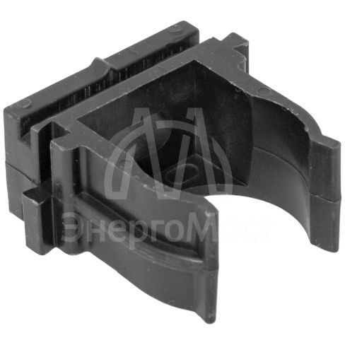 Держатель для труб (клипса) для ручного монтажа d20мм черн. Plast (уп.10шт) EKF derj-z-20sb