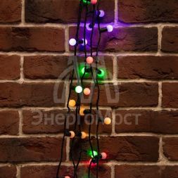 Гирлянда &amp;quot;LED ШАРИКИ&amp;quot; 10мх1.75см 80LED 6Вт 220В IP44 (с контроллером) мульти. NEON-NIGHT 303-509-6