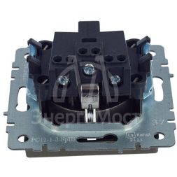 Розетка BRITE РС11-1-0-БрШ 16А с заземл. без защ. шторки шампань IEK BR-R11-16-K37