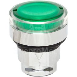 Механизм кнопки исполнительный XB4 зел. плоский возвратный без фиксации с подсветкой PROxima EKF XB4BW-G
