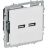 Розетка BRITE РЮ10-1-БрАБ USB A+A 3.1А механизм арктич. бел. IEK BR-U21-D31-K91