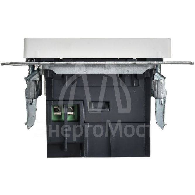 Розетка BRITE РЮ10-1-БрАБ USB A+A 3.1А механизм арктич. бел. IEK BR-U21-D31-K91