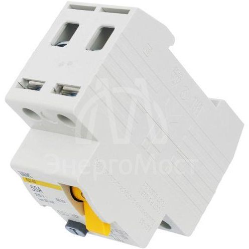 Выключатель дифференциального тока (УЗО) 2п 50А 30мА тип AC ВД1-63 IEK MDV10-2-050-030