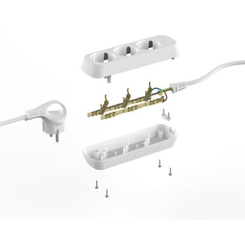 Удлинитель электрический UDL-16-330-E Greenline 3 розетки с заземлением 3м ПВС 3х1кв.мм Эра Б0064970