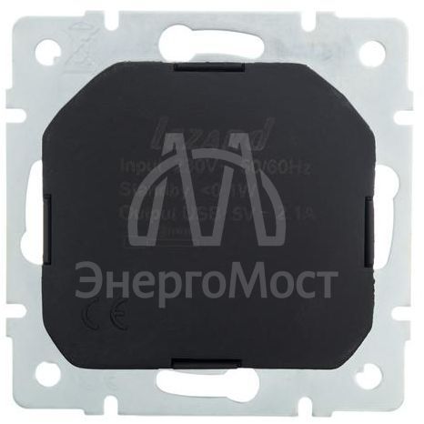 Розетка 1-м СП Vesna с заземл. с заряд. устройством USB механизм бел. LEZARD 742-0288-181