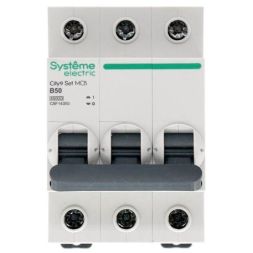 Выключатель автоматический модульный 3п B 50А 4.5кА City9 Set 400В SE C9F14350