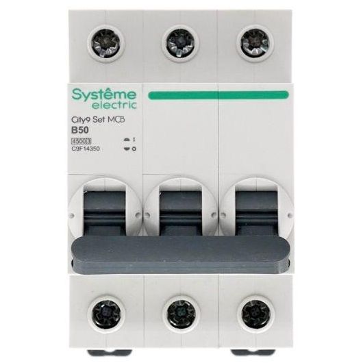 Выключатель автоматический модульный 3п B 50А 4.5кА City9 Set 400В SE C9F14350