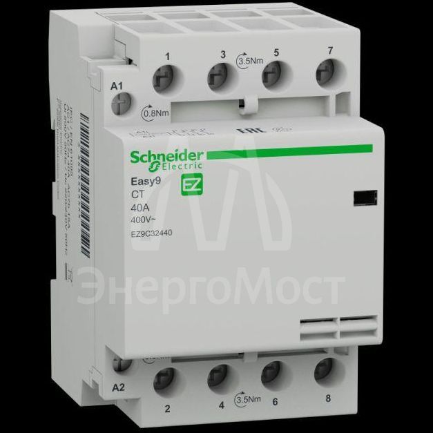 Контактор модульный EASY9 CT 40А 4НО 230/250В AC 50Гц SchE EZ9C32440