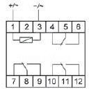 Реле промежуточное PK-3P (монтаж на DIN-рейке 35мм 220В 50Гц 3х8А 3NO/NC IP20) F&amp;amp;F EA06.001.023