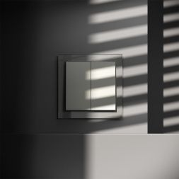 Выключатель 2-кл. СП S70 10А механизм сталь Voltum VLS020105