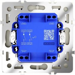 Выключатель 2-кл. СП S70 10А механизм сталь Voltum VLS020105