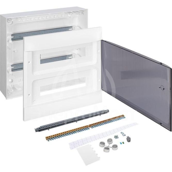 Щиток пластиковый навесной Practibox S 2х18 дым. дверь Leg 137617