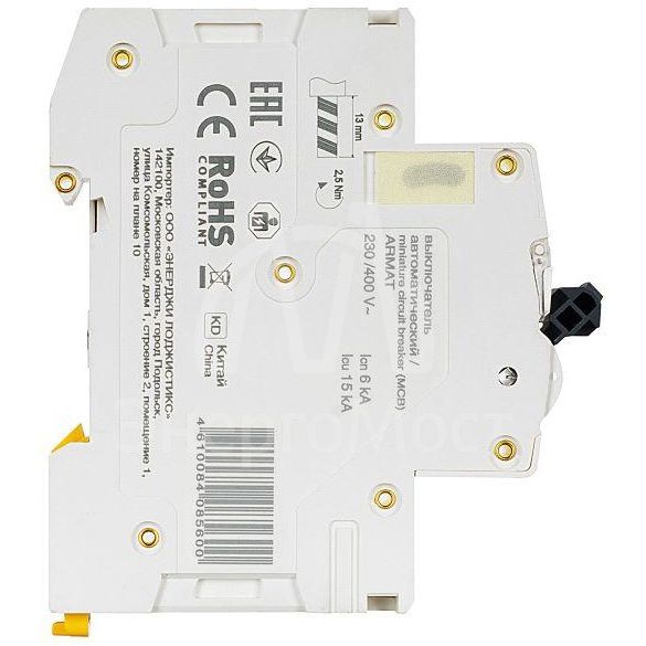 Выключатель автоматический 1п B 6А M06N ARMAT IEK AR-M06N-1-B006