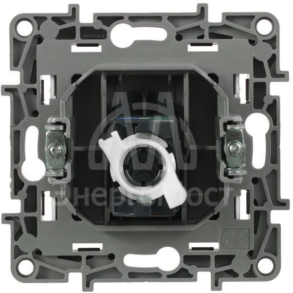 Механизм розетки информ. 1-м СП Etika RJ45 CAT.5E UTP алюм. Leg 672441