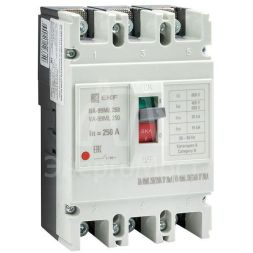 Выключатель автоматический 3п 250/250А 20кА ВА-99МL Basic EKF mccb99-250-250mi
