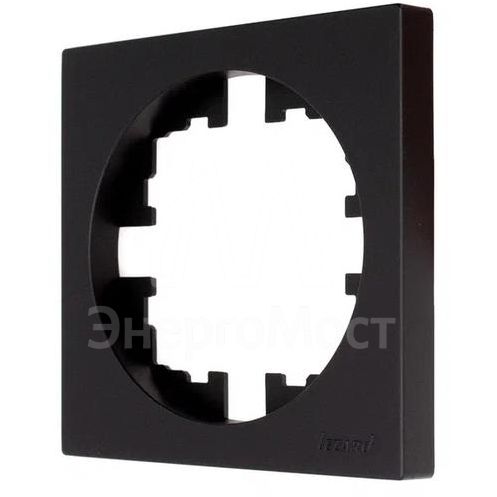 Рамка 1-м OSEN горизонт. квадрат черн. бархат LEZARD 743-4200-146