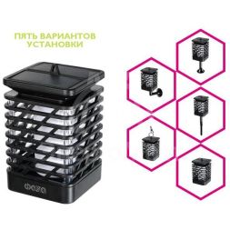 Светильник на солнечной батарее SLR-S10 сетка эффект факела ФАZА 5036598