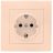 Розетка 1-м СП Валенсия 16А IP20 с заземл. защ. шторки крем. PROxima EKF EWR16-028-20