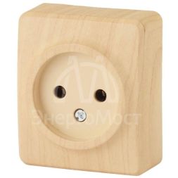 Розетка 1-м ОП Эра Эксперт 11-2201-11 16А IP20 250В 2P сосна Эра Б0031553