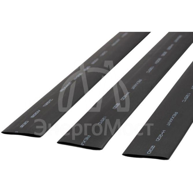 Трубка термоусадочная 30.0/15.0 1м черн. Rexant 23-0006