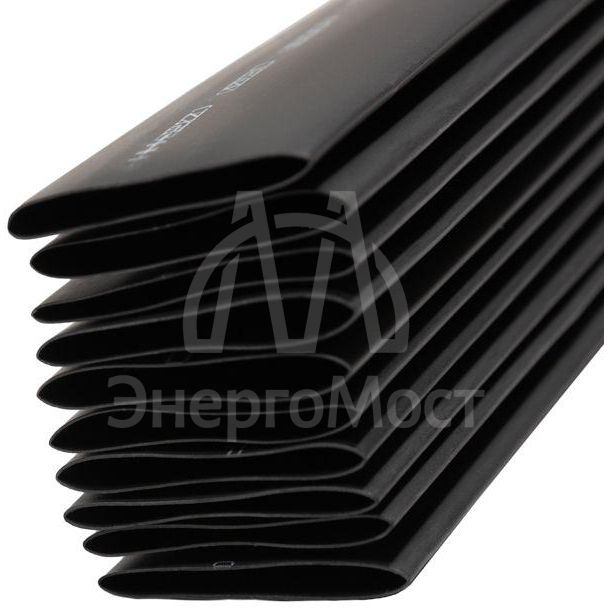 Трубка термоусадочная 30.0/15.0 1м черн. Rexant 23-0006