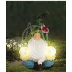 Светильник садовый &amp;quot;Гномик&amp;quot; 21х13х27 тепл. бел. на солнечной батарее аккумулятор AA NI-MH 600мА.ч КОСМОС KOC_SOL249_G3