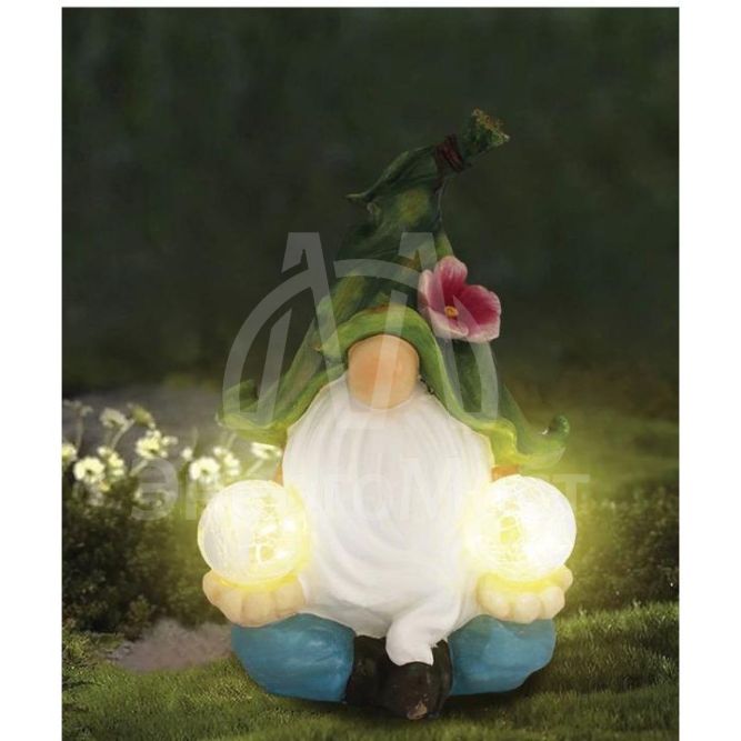 Светильник садовый &amp;quot;Гномик&amp;quot; 21х13х27 тепл. бел. на солнечной батарее аккумулятор AA NI-MH 600мА.ч КОСМОС KOC_SOL249_G3