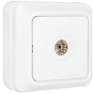 Розетка телевизионная TV 1-м ОП Олимп бел. UNIVersal О0027