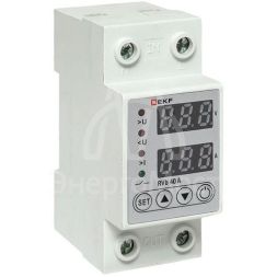 Реле напряжения и тока с дисп. RVb 40А EKF rvb-m40a