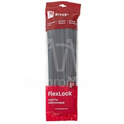 Хомут P6.6 7.6х350 FlexLock стандартный черн. (уп.100шт) PROxima EKF plc-fl-ctsb-7.6x350