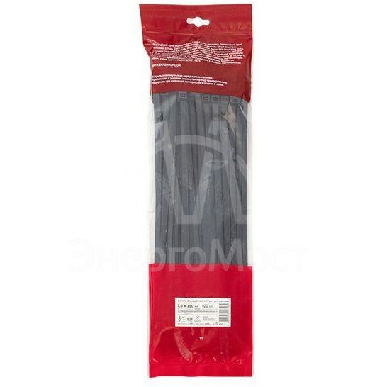 Хомут P6.6 7.6х350 FlexLock стандартный черн. (уп.100шт) PROxima EKF plc-fl-ctsb-7.6x350