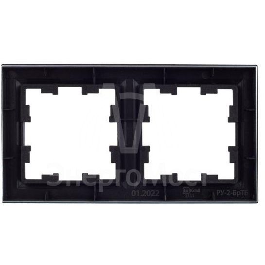 Рамка 2-м BRITE РУ-2-БрТБ бронза IEK BR-M22-K45
