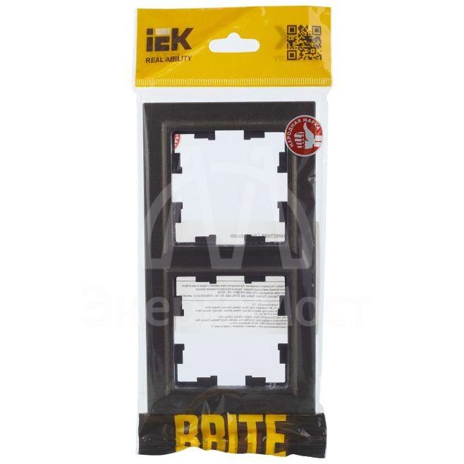 Рамка 2-м BRITE РУ-2-БрТБ бронза IEK BR-M22-K45