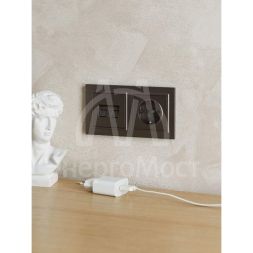 Рамка 2-м BRITE РУ-2-БрТБ бронза IEK BR-M22-K45