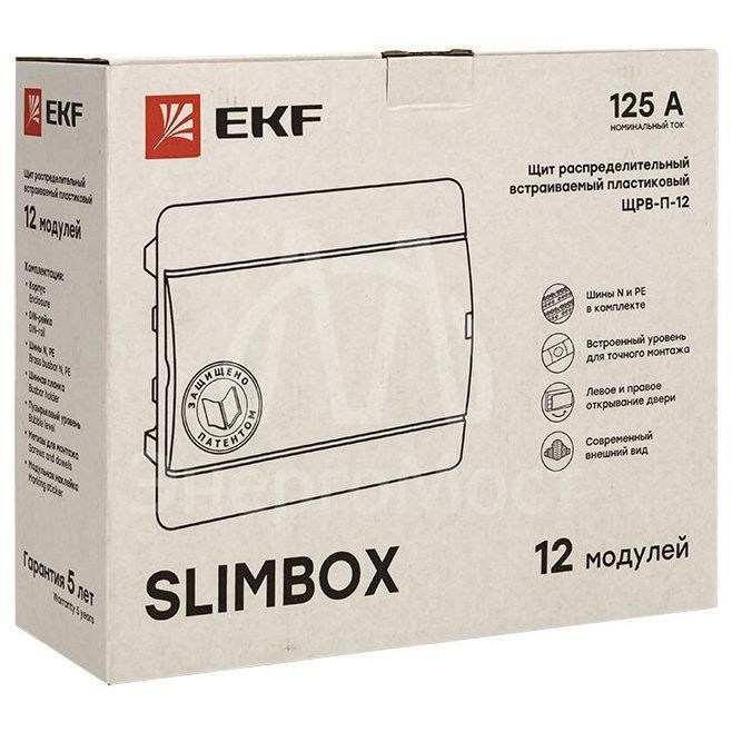 Щит ЩРВ-П-12 &amp;quot;SlimBox&amp;quot; IP41 PROxima EKF sb-v-12