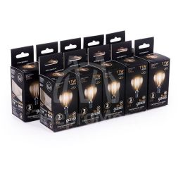 Лампа светодиодная Black Filament Шар E14 11Вт 2700К Gauss 105801111