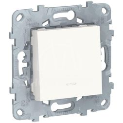 Механизм выключателя 1-кл. 2мод. СП Unica New IP21 (сх. 1а) с подсветкой бел. SchE NU520118N