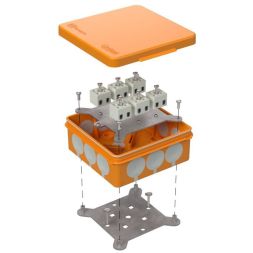 Коробка коммутационная огнестойкая 100х100х40 60-0303-FR2.5-12 E15-E120 Промрукав 60-0303-FR2.5-12